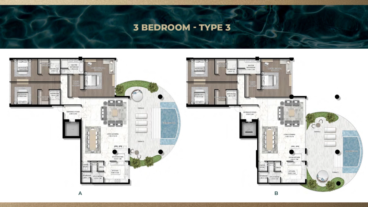 3 BR - Type A